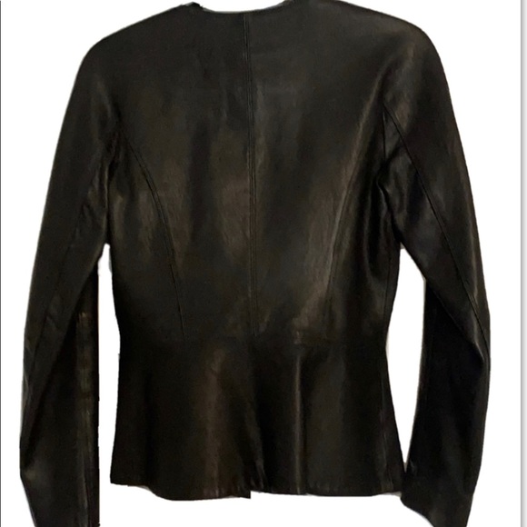 Theory Women’s Leather Jacket Size 4 - Picture 2 of 4